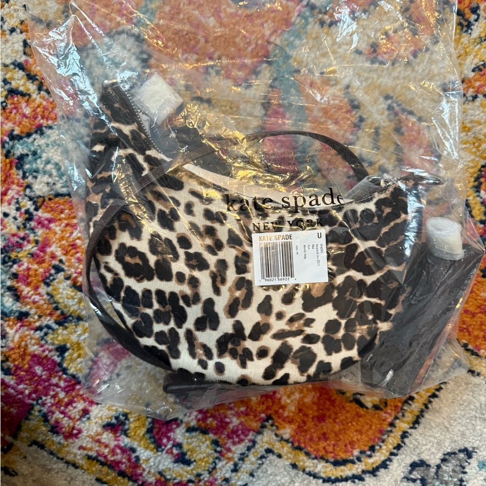NWT Kate Spade Duo Leopard Haircalf Crossbody Bag - Picture 10 of 14